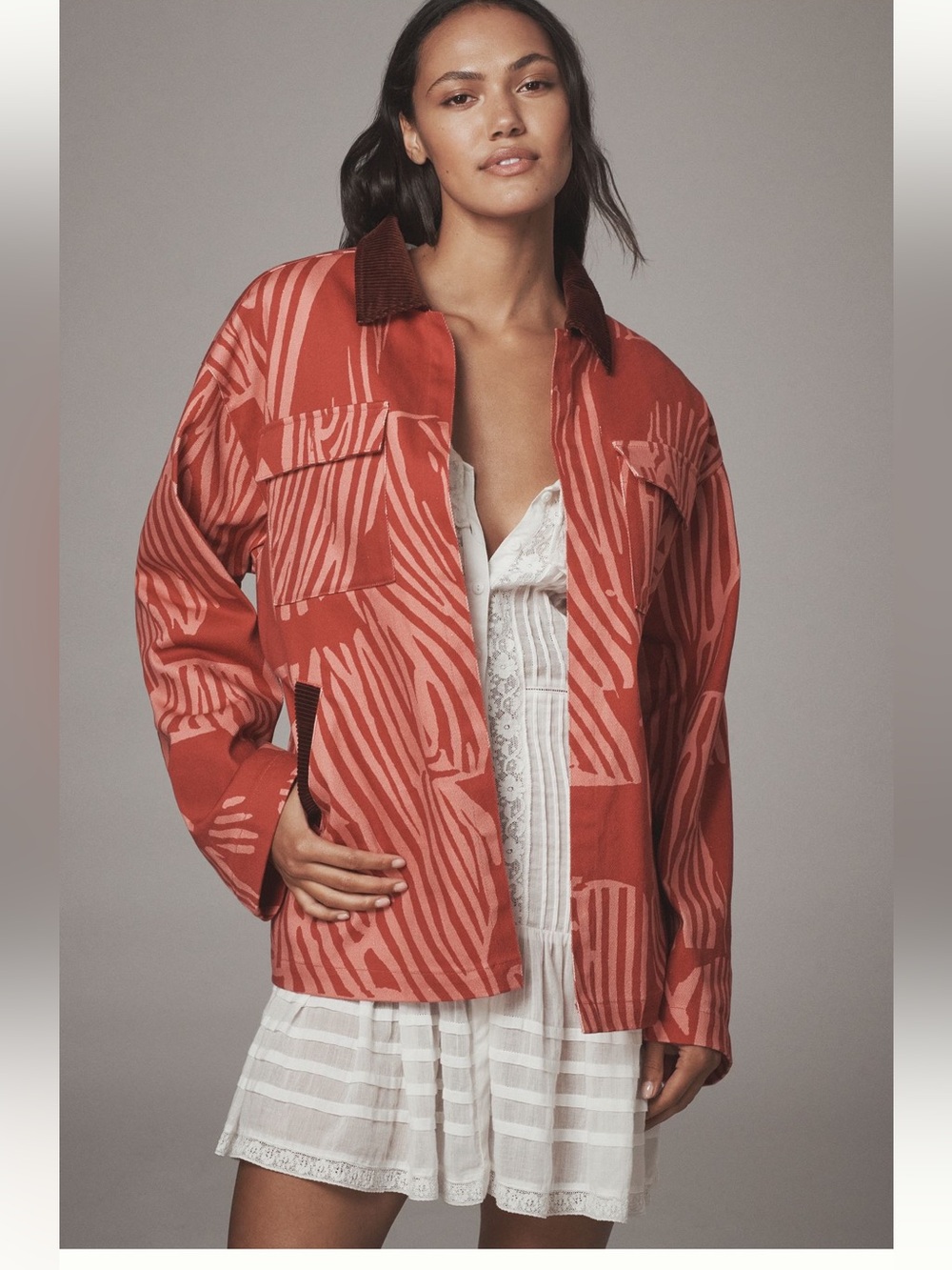 Anthro Bel Kazen NWT OS open front jacket; 98% cotton, artsy and whimsical